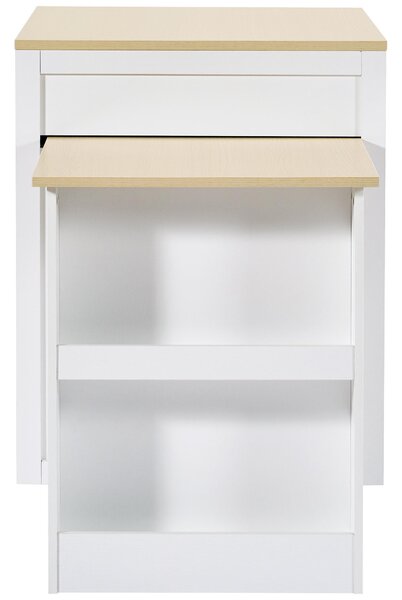 Extendable Bar Table with 2 Compartments and Side Spice Rack, Expandable Kitchen Island for 2–6 People, 133-202L x 70W x 93.5H cm, White Aosom UK