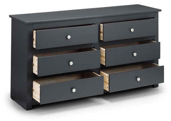 Radley 6 Drawer Chest, Dark Grey