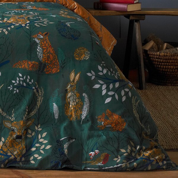 Furn. Riva Forest Fauna Duvet Cover & Pillowcase Set