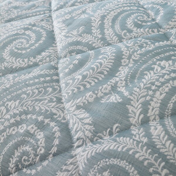 Abigail Blue Textured Bedspread