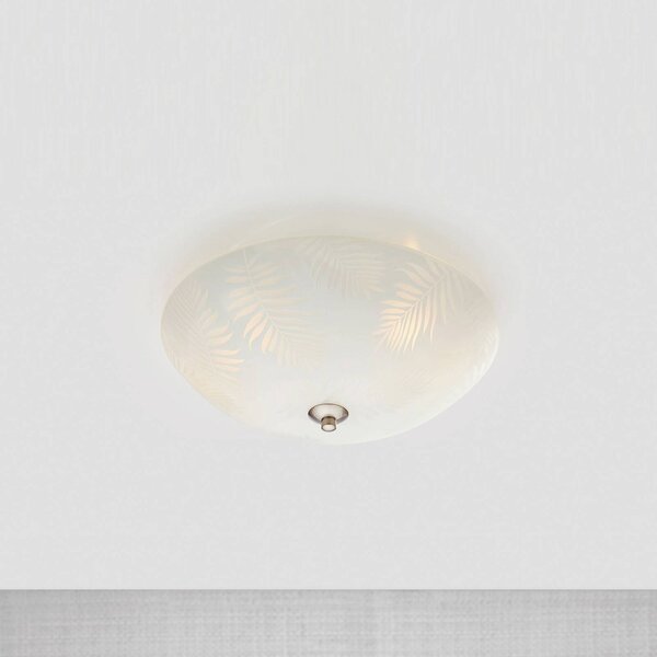Blad ceiling light, glass, Ø 43 cm