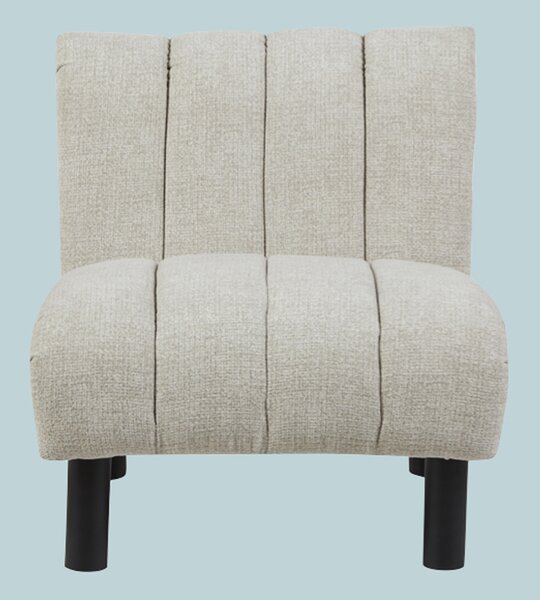 Levelland Fabric Accent Chair With Black Legs - Oatmeal