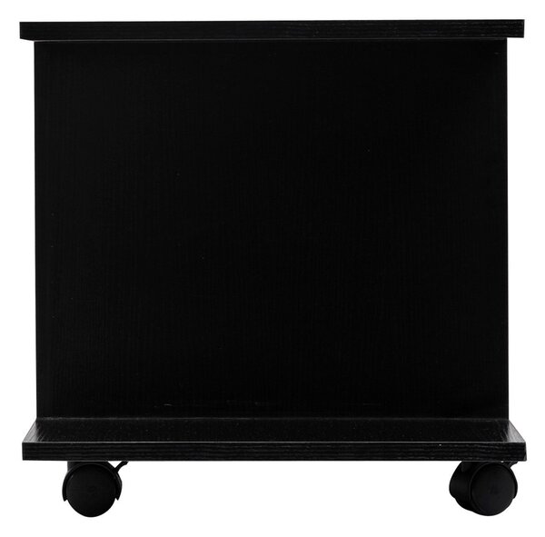 HOMCOM Modern TV Stand with Storage Shelves, Sleek Design for Living Rooms, Space-Saving, Black Aosom UK