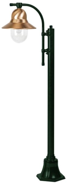 One-bulb lamp post Toscane 150 cm, green
