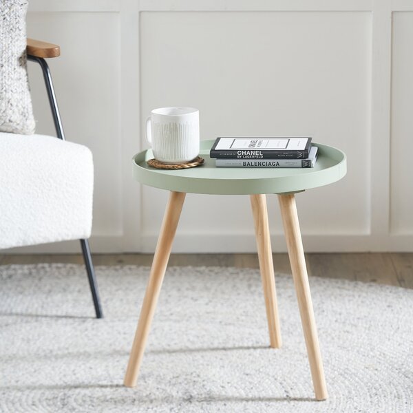 Halston Side Table, Natural Pine Natural