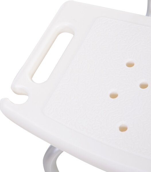 HOMCOM Adjustable Bath Perch: Secure Shower Stool, Bathroom Safety Aid Aosom UK