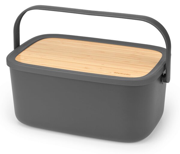 Brabantia Dark Grey Nic Bread Bin