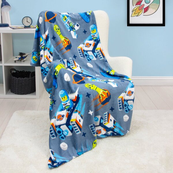 Lego City Cityspace Fleece Blanket Blue