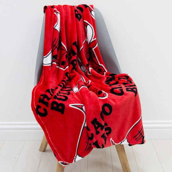 NBA Chicago Bulls Fleece Blanket Red