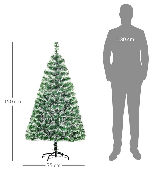 HOMCOM Artificial Christmas Tree, 1.5M-Green Aosom UK