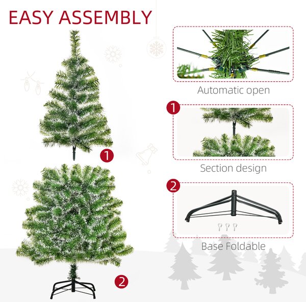 HOMCOM Artificial Christmas Tree, 1.5M-Green Aosom UK