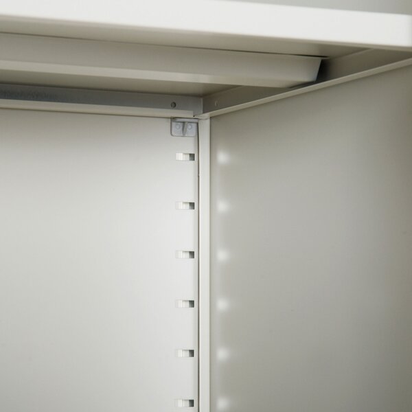 Vinsetto Cool Rolled Steel Tall Office Lockable Filing Cabinet 2 Doors 4 Internal Adjustable Shelves Bookcase Cabinet Storage Unit Aosom UK
