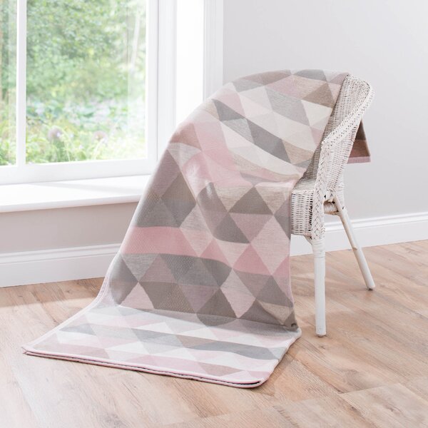 Super Soft Geo Blush Blanket