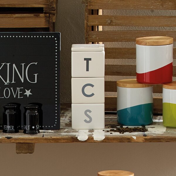 Set of 3 Elements Stacking Canisters