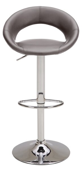 Knox Adjustable Height Swivel Bar Stool, Faux Leather