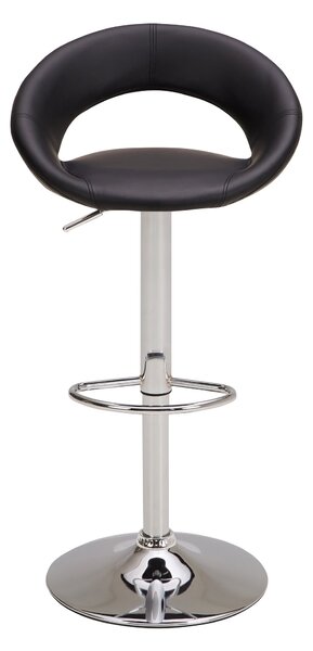 Knox Adjustable Height Swivel Bar Stool, Faux Leather