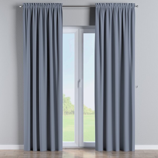 Slot and frill curtains