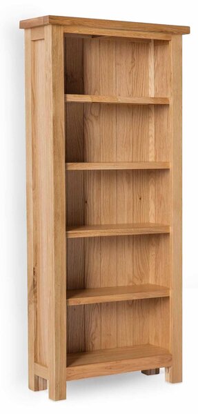 London Oak Slim, Narrow Bookcase H:140cm W:60cm | Light Oak