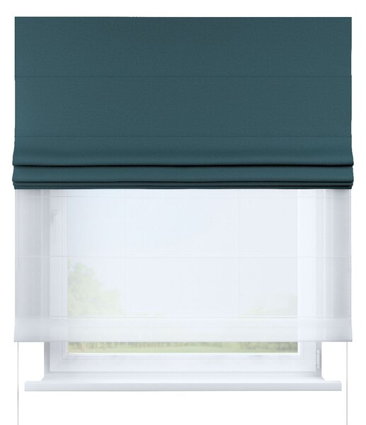 Voile and fabric roman blind (DUO II)