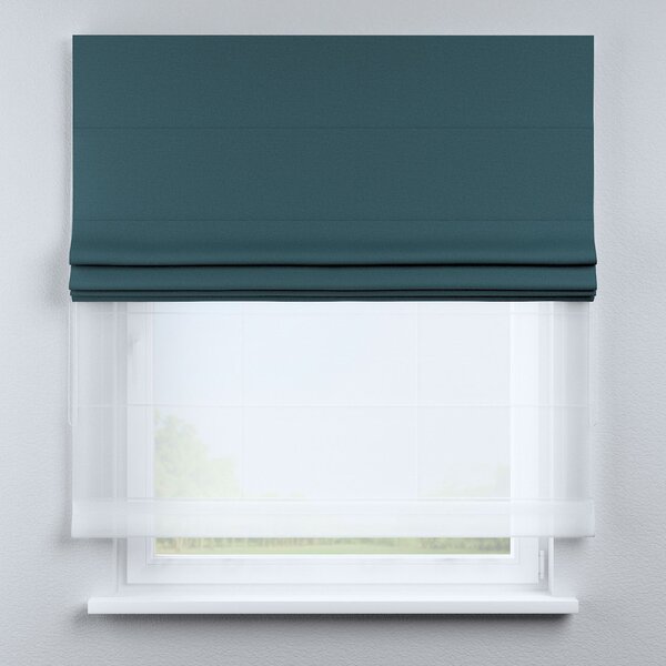 Voile and fabric roman blind (DUO II)