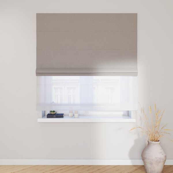 Voile and fabric roman blind (DUO II)
