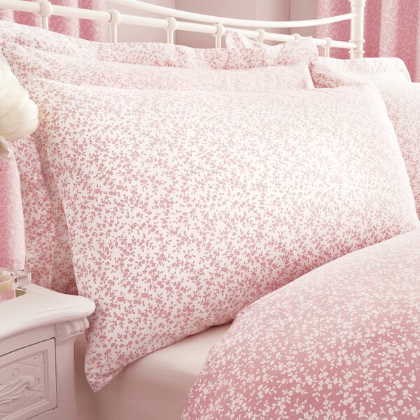 Annie Pink Reversible Duvet Cover and Pillowcase Set