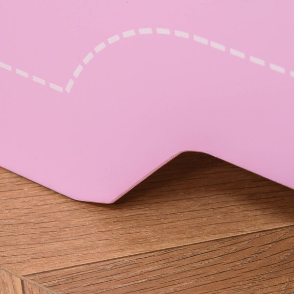 HOMCOM MDF Kids Castle Design Kids Single Bed Pink Aosom UK