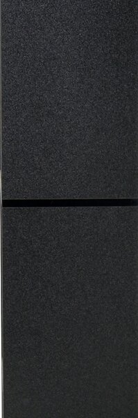 HOMCOM 8-Tier Bookshelf: Freestanding Melamine Display Unit, Anti-Tip Pads, Modern Black Grid Storage Stand Aosom UK