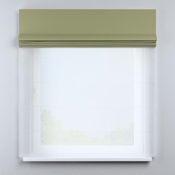 Voile and fabric roman blind (DUO II)