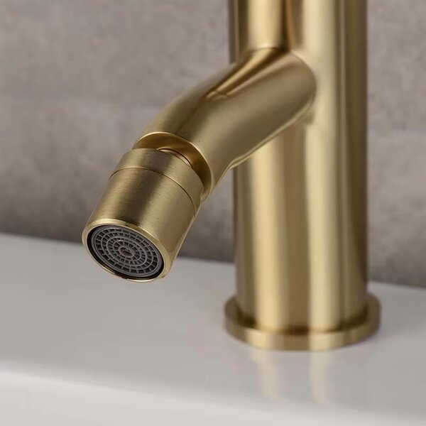 Bidet faucet Rea Lungo Gold Brush