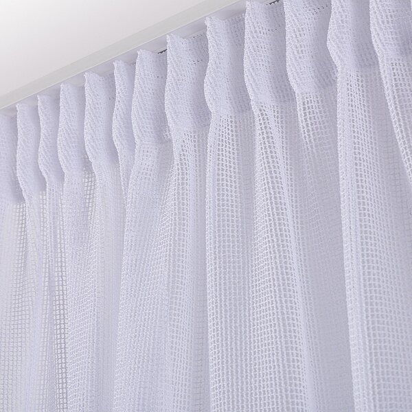 Pencil pleat voile/net curtain