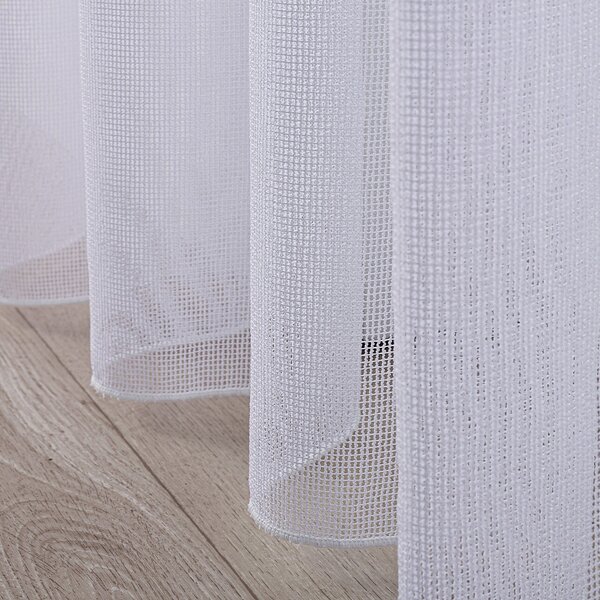 Pencil pleat voile/net curtain