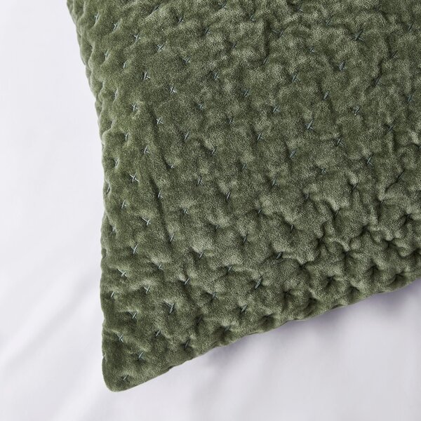 Dorma Genevieve Green Continental Square Pillowcase