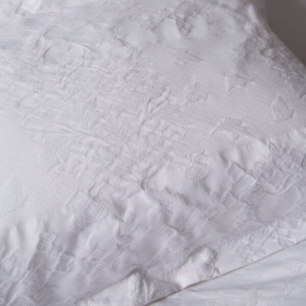 Dorma Purity Kempley White Continental Pillowcase