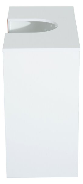 HOMCOM Wooden Under Sink Bathroom Cabinet, 2 Door Storage Cupboard, Space Saving Vanity Units Aosom UK