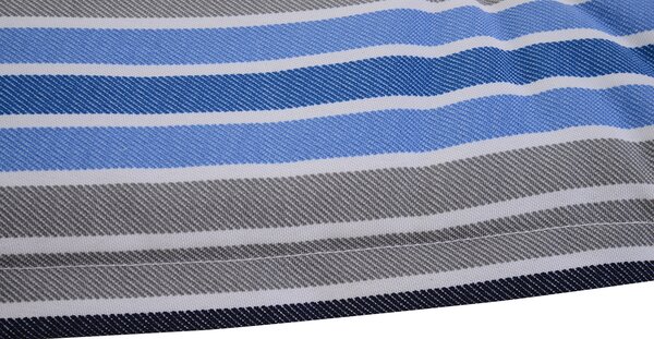 Outsunny Outdoor Bench Swing Chair Cushion Seat Pad Mat Replacement for 2-3 Seater, Garden Patio, 120L x 50W x 5T cm, Blue Stripes