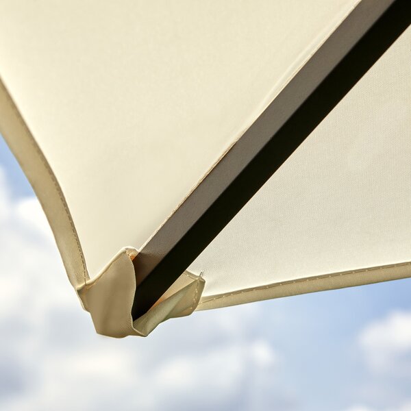Outsunny 3x3m Garden Gazebo, Metal Frame, Water-resistant PE Canopy, Ideal for Parties & BBQs, Cream Aosom UK