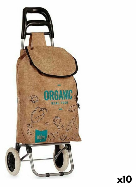 Shopping cart Organic Brown 3,3 L 36 x 95 x 35 cm (10 Units)