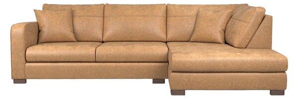 Carson Deep Sit Antique Faux Leather Corner Sofa