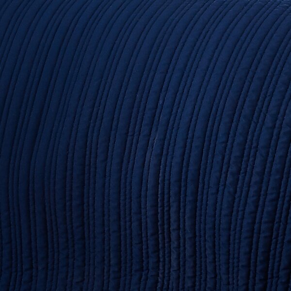 Channel Stitch Blue Bedspread