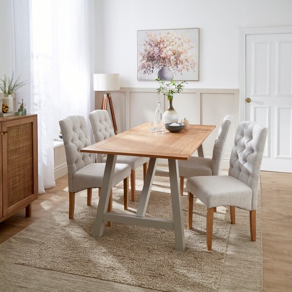 Darcy Set of 2 Dining Chairs, Linen