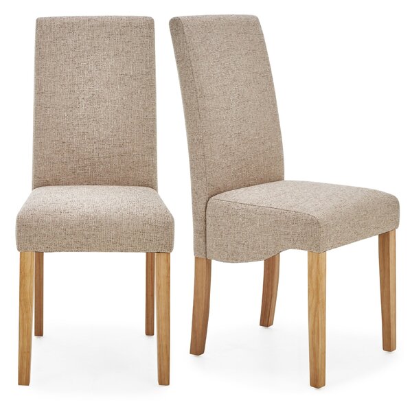 Ethan Set of 2 Dining Chairs, Boucle