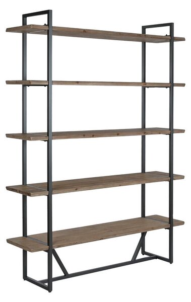 Shelves Home ESPRIT Black Metal Fir 148 x 36,5 x 200 cm