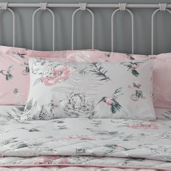 Heavenly Hummingbird Reversible Duvet Cover and Pillowcase Set