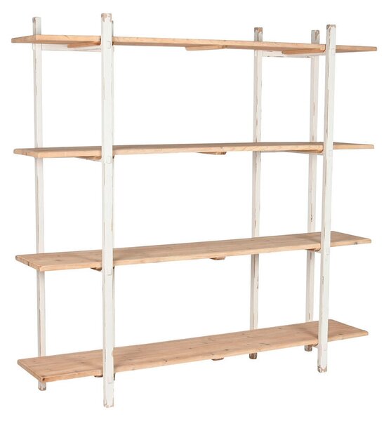 Shelves Home ESPRIT White Metal Fir 188 x 42 x 180 cm