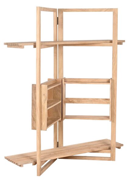 Shelves Home ESPRIT Natural Mango wood MDF Wood 130 x 35 x 160 cm