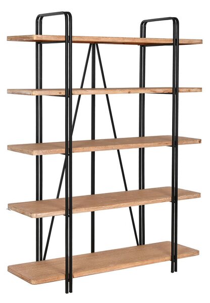 Shelves Home ESPRIT Black Wood Metal 119,5 x 35,5 x 155 cm