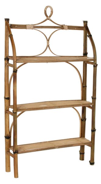 Shelves DKD Home Decor Natural Rattan Bamboo 3 Shelves (62 x 15 x 103 cm)