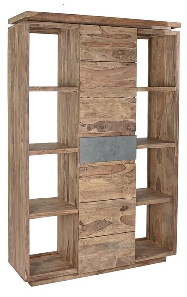 Shelves DKD Home Decor Sheesham Brown Grey Natural Wood 120 x 40 x 185 cm