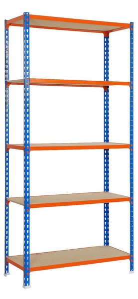 Shelves Simon Rack Maderclick 5/400 750 kg Metal 5 Shelves Particleboard (180 x 90 x 40 cm)